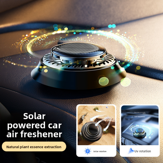 Solar-powered car air freshener