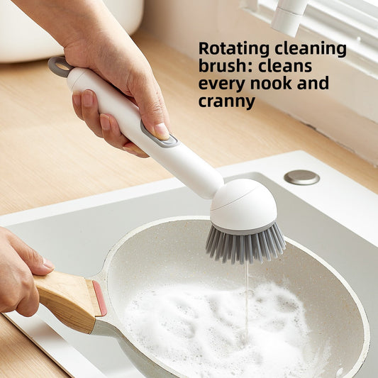 Rotating pot brush
