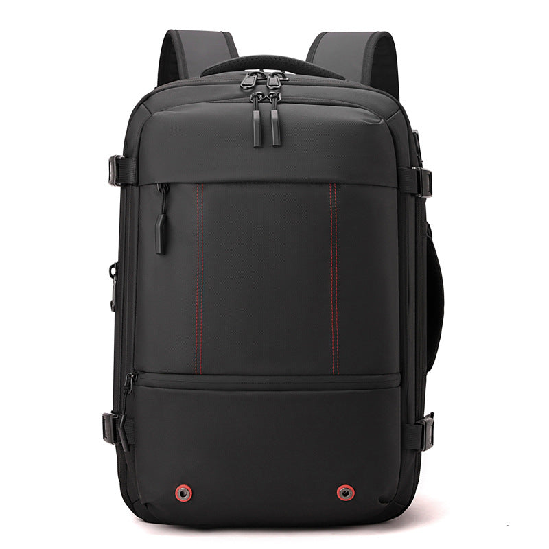 Vacuum Compression Expandable Travel Backpack with Wet-Dry Separation