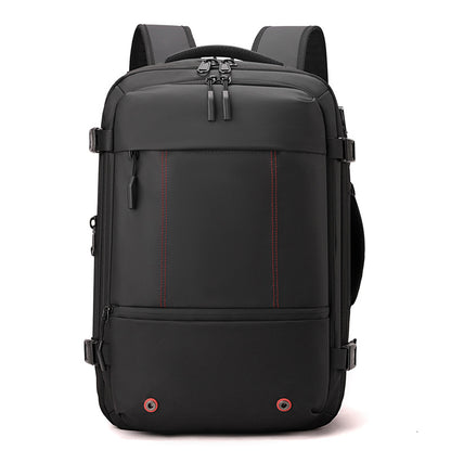 Vacuum Compression Expandable Travel Backpack with Wet-Dry Separation